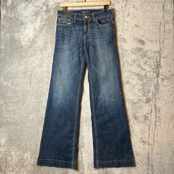 Ariat Denim - Ariat Women's Trouser Perfect Rise Alana Wide Leg Jeans size 29 Regular NEW